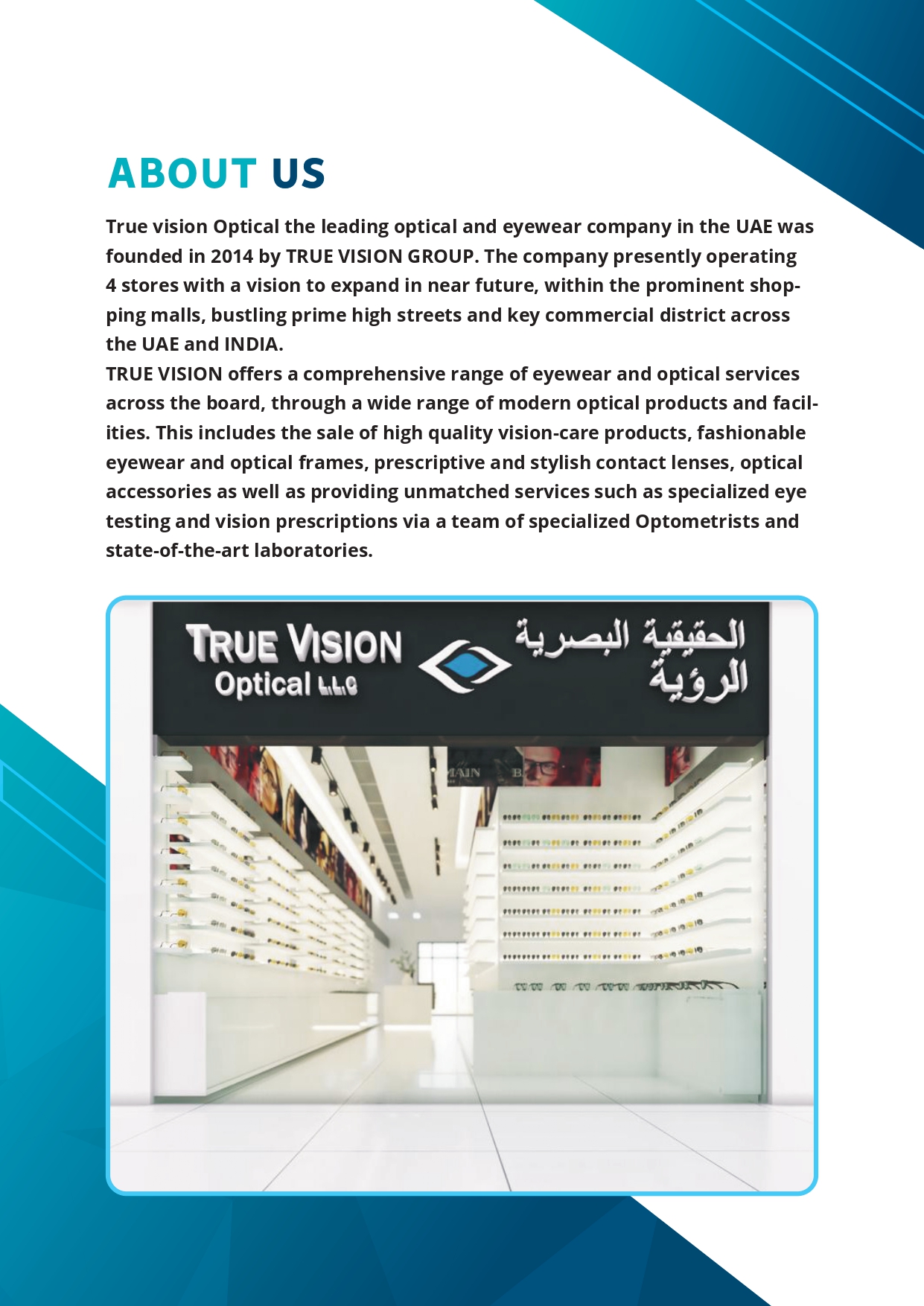TRUE VISION OPTICAL 